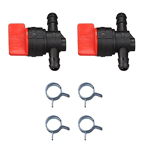 Buckbock 2pcs 1/4' Inline Gas Fuel Cut Off Valve for BS 9494768 493960 698183 698181 697947 5019H 5019K