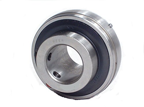 Peer Bearing UC204-12 UC200 Series Insert Bearing, Relubricable, Set Screw Locking Collar, Single Lip Seal, 3/4' Bore, 15 mm Wide Inner Ring, 31 mm Spherical Outer Ring, 47 mm Outer Diameter