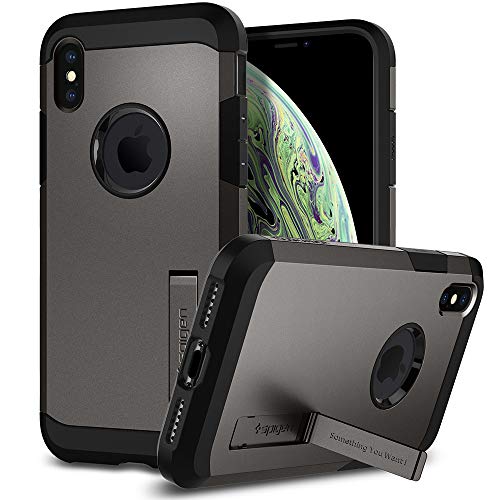 Spigen Tough Armor Designed for Apple iPhone Xs Case (2018) / Designed for Apple iPhone X Case (2017) - Gunmetal