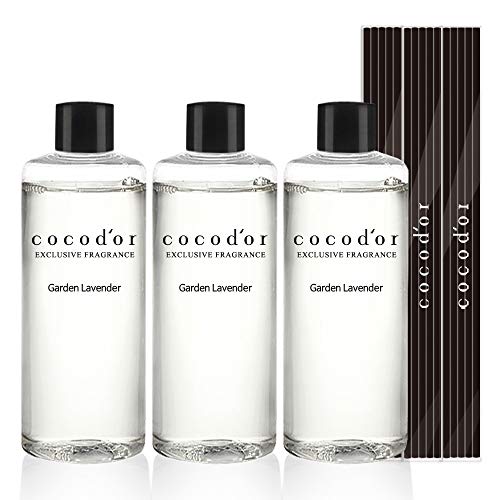 Cocod'or Reed Diffuser Oil Refill/Garden Lavender/6.7oz(200ml)/3 Pack