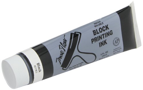 Sax True Flow Water Soluble Block Printing Ink - 5 Ounce Tube - Black