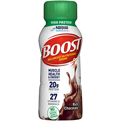 BOOST High Protein Balanced Nutritional Drink, Rich Chocolate, 8 Ounce Bottle (Pack of 24)