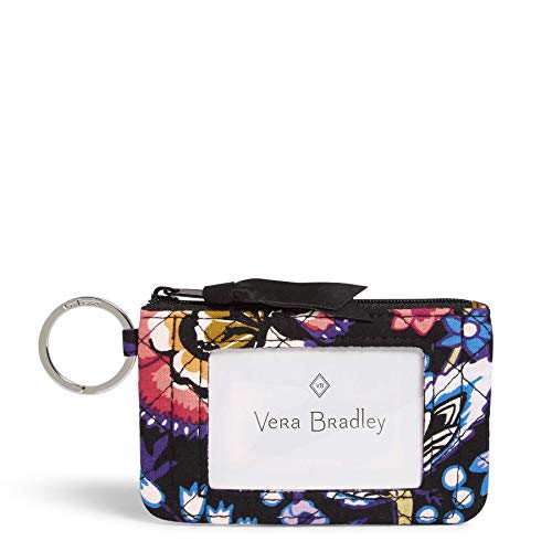 Vera Bradley Women's Signature Cotton Zip ID Case Wallet, Foxwood, One Size