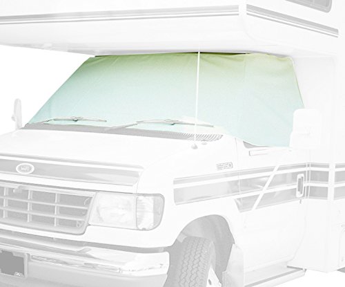 ADCO 2409 White Class C Chevy 2001-2015 Windshield Cover (RV Motorhome with Mirror Cutouts)