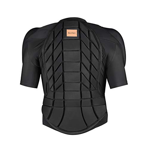 BenKen Men's Women's professional Anti-Collision Sports Shirts Motorcycle Protective Jacket Full Body Armor Protector Back Protector for Skateboarding Skating Snowboarding Cycling