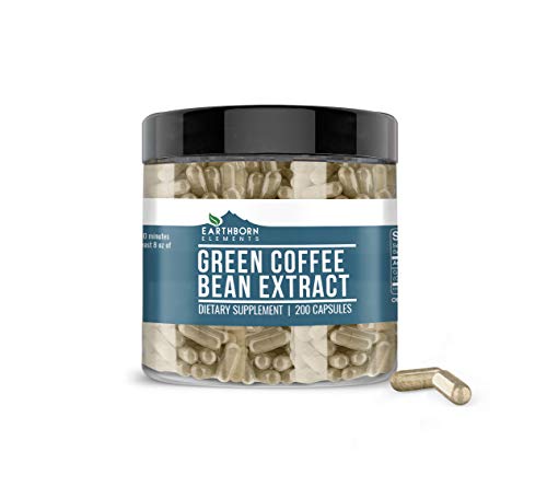 Green Coffee Bean Extract, 200 Capsules, 840 mg Servings, Non-Stimulant, Lab-Tested & Gluten-Free, Pure, Non-GMO, No Additives or Fillers, Made in USA
