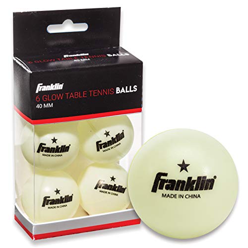 Franklin Sports 1 Star GID Table Tennis Balls (Pack of 6), 40 mm