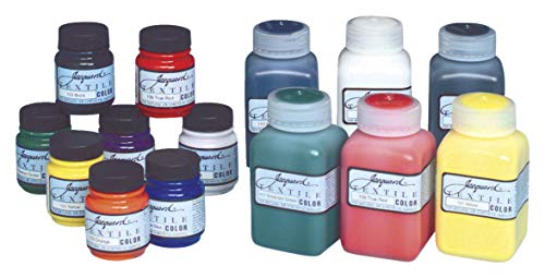 Jacquard Products JAC1000 Textile Color Fabric Paint (8 Pack), 2.25 oz, Primary & Secondary Colors, Assorted
