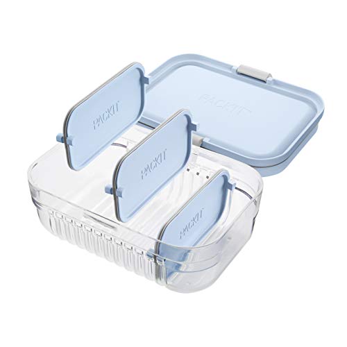 PackIt Mod Lunch Bento Food Storage Container, Ice Blue