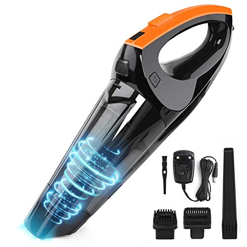 VACPOWER Handheld Vacuum Cleaner Cordless, Portable Hand Vacuum Powered by Li-ion Battery Rechargeable Quick Charge Tech, Mini Vacuum Cleaner with Strong Suction for Pet Hair, Home and Car Cleaning