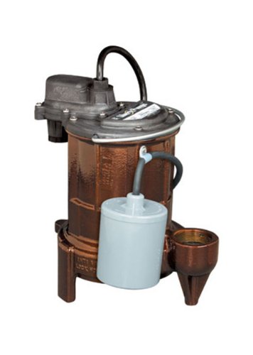 Liberty Pumps 253 1/3-Horse Power 1-1/2-Inch Discharge 250-Series Cast Iron Automatic Submersible Sump/Effluent Pump