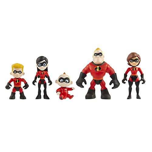 The Incredibles 2 Family 5-Pack Junior Supers Action Figures, Approximately 3' Tall