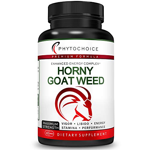 Fast Acting Horny Goat Weed Extract-10X Icariins 100mg-All Natural Extra Strength Horny Goat Weed Pills for Men and Women-Herbal Energy Booster Supplement-Enhance Desire Stamina Performance Endurance