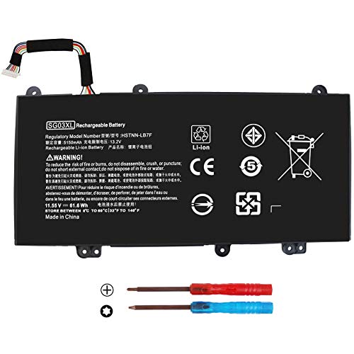 BE·SELL New 11.55V 61.6WH SG03XL SG03061XL Battery for HP Envy M7-U M7-U109DX M7-U009DX 17-U011NR 17t-U000 Series 849315-850 849049-421 849314-856 HSTNN-LB7F HSTNN-LB7E W2K88UA TPN-I126