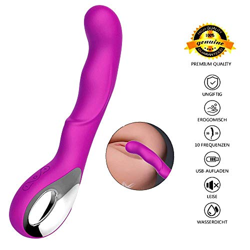 Adult Sex Toys Dildo Vibrator,G-Spot Anal Vibrator for Women Silicone Vibrator,Waterproof Rechargeable Clitoris Vagina Stimulator Massager Vibrator Sex Things for Couples(Purple)
