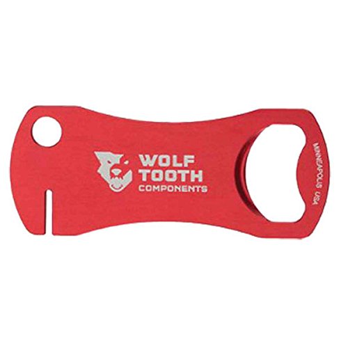 Wolf Tooth Components Bottle opener and rotor truing tool, red - OP1