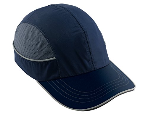 Safety Bump Cap, Baseball Hat Style, Comfortable Head Protection, Long Brim, Skullerz 8950