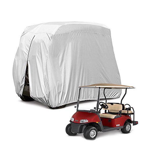 Himal 4 Passenger 400D Waterproof Sunproof Golf cart Cover roof 80' L, fits EZ GO, Club car and Yamaha, dustproof and Durable