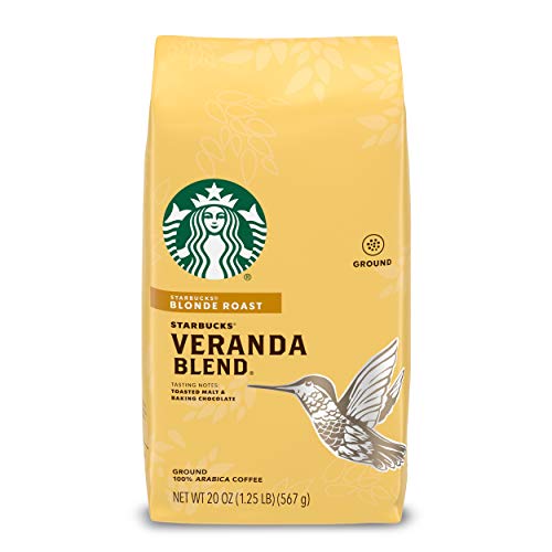 Starbucks Blonde Roast Ground Coffee — Veranda Blend — 100% Arabica — 1 bag (20 oz.)