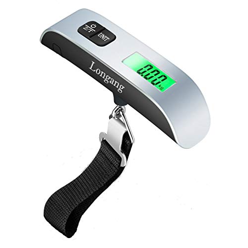 Longang 110 Lbs Digital Hanging Luggage Scale with Temperature Sensor Function, Battery Included