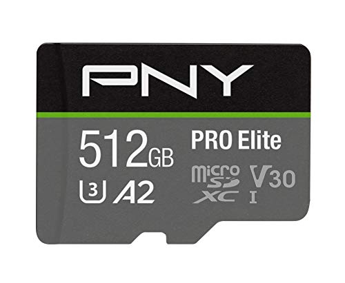 PNY 512GB PRO Elite Class 10 U3 V30 microSDXC Flash Memory Card