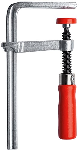 Bessey GTR16B6 All Steel Table Clamp with 6 5/16' Capacity x 2 5/16' Throat Depth & 400 lb Clamping Force, Red/Silver