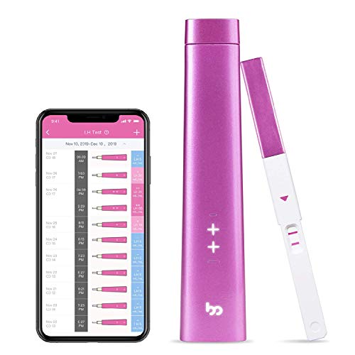 Ovulation Predictor Kit, Femometer Digital Ovulation Test, Featuring Bluetooth Connection, Advanced Ovulation Tests LH Surge Test Strips OPK Test with Digital Results (15 Ovulation Tests)
