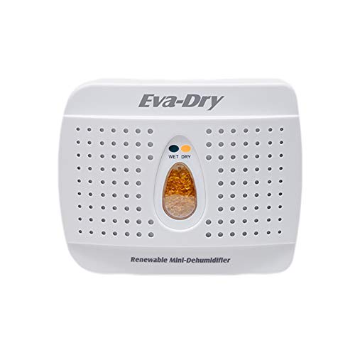 Eva-Dry Wireless Mini Dehumidifier. Top Moisture Absorber for Small Spaces. Rechargeable & Portable. Perfect for Bedrooms, Closets, Cars, RV & Gun Safes. Removes Humidity & Helps Prevent Mold Growth