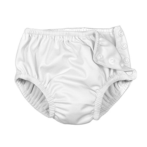 i play. Baby Toddler Ultimate Reusable Snap Swim Diaper, New White, 2T-3T