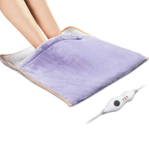 Heating Pad, Electric Heated Foot Warmer - Auto Shut Off, Ultra Soft Flannel Heat Therapy Wrap Extra Large for Feet, Back, Waist, Abdomen with Extra Long Cord, 21' x 20' by PROALLE