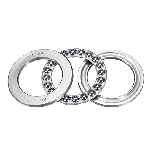 uxcell 51108 Thrust Ball Bearings 40mm x 60mm x 13mm Chrome Steel Single Direction