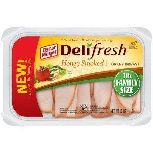 OSCAR MAYER LUNCH MEAT COLD CUTS DELI FRESH HONEY SMOKED TURKEY BREAST 16 OZ PACK OF 2