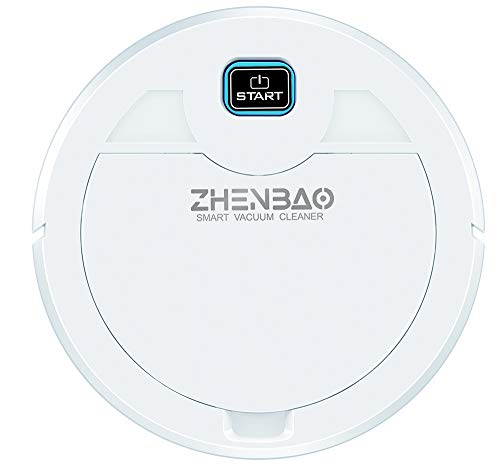 Robot Vacuum Super Small, Intelligent Sweeper 1600Pa Strong Suction ，Robotic Vacuum Cleaner Quiet Super-Thin Charging Sweeping Robotic Floor Care for Hard Floors Medium-Pile Carpets(20x6.2, White)