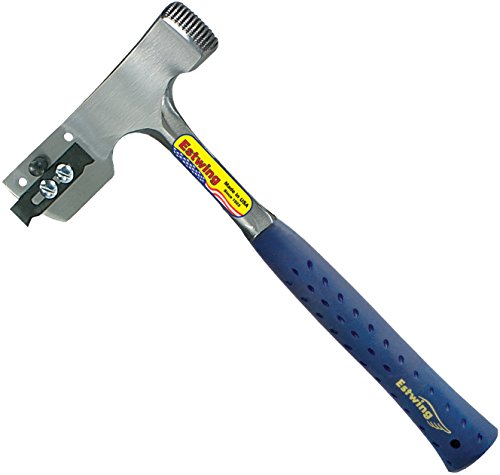 Estwing E3-CA Shingler’s Hammer With Replaceable Blade And Gauge. Milled Face