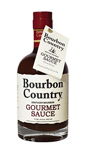 BOURBON COUNTRY GOURMET SAUCE | Marinade, Stir, Fry & Cook | Nappe Consistency | Fish & Steak Sauce | 14.3 Oz.