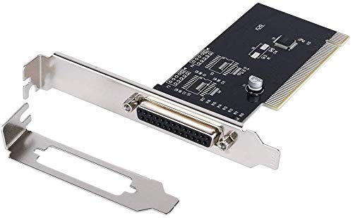 QNINE PCI Parallel Port Expansion Card, PCI to DB25 LPT Converter Adapter Controller Desktop PC Printer Low Profile Bracket