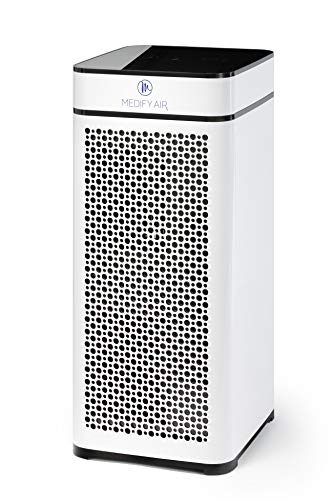 Medify Air MA-40-W V2.0 Air Purifier with H13 HEPA filter - a higher grade of HEPA for 840 Sq. Ft. Air Purifier, 99.9% | Modern Design - White