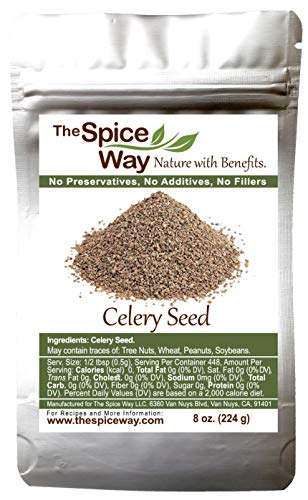 The Spice Way Celery Seed - premium whole seeds 8 oz