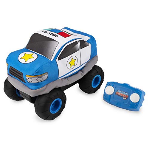 Plush Power RC, Remote Control Police-Car with Soft Body and 2-Way Steering, for Kids Aged 3 and Up