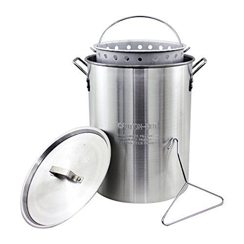 Chard ASP30, Aluminum Perforated Safety Hanger, 30 Quart Stock Pot and Strainer Basket