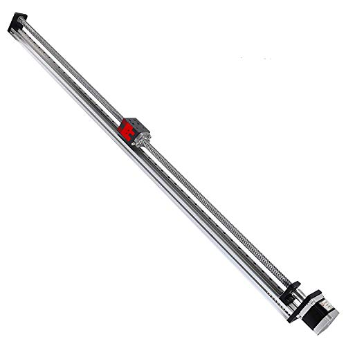 FUYU FSL40 Linear Guide Slide Table Ball Screw Motion Rail CNC Linear Guide Stage Actuator Motorized Nema 23 Stepper Motor[900mm Stroke]