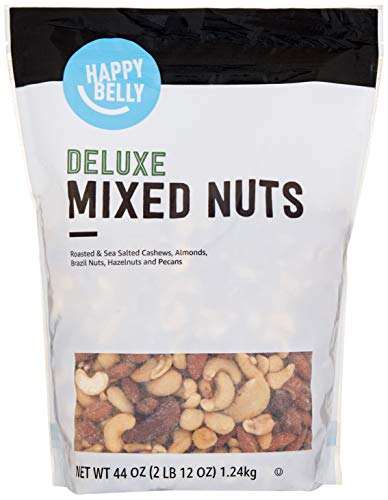 Amazon Brand - Happy Belly Deluxe Mixed Nuts, 44 Ounce