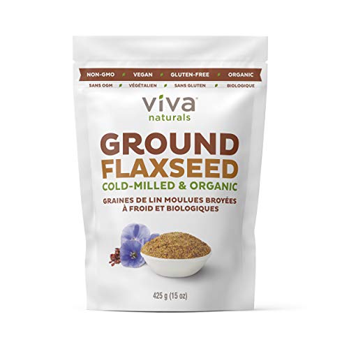 Viva Naturals - The BEST Organic Ground Flax Seed, 15 oz - Proprietary Cold-milled Technology