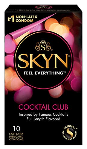 Lifestyles Skyn Cocktail Club Premium Flavored Condoms, 10 Count