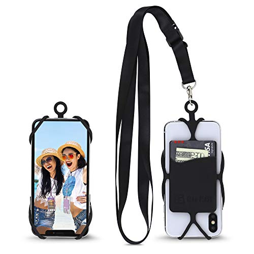 Gear Beast Universal Crossbody Pocket Cell Phone Lanyard Compatible with iPhone, Galaxy & Most Smartphones, Includes Phone Case Holder,Neck Strap