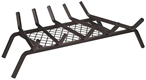 Rocky Mountain Goods Fireplace Grate with Ember Retainer - 1/2” Heavy Duty Cast Iron -Heat Treated for Hottest Fires - Retainer for Cleaner More efficient fire - Weld has (23')