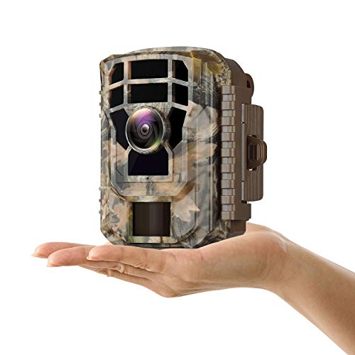 Campark Mini Trail Camera 16MP 1080P HD Game Camera Waterproof Wildlife Scouting Hunting Cam with 120° Wide Angle Lens and Night Vision 2.0” LCD IR LEDs