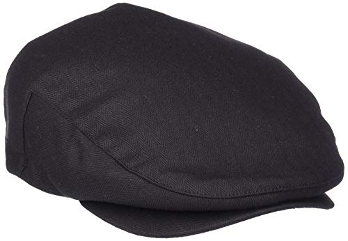 Brixton Men's Hooligan Driver Snap Hat, Black herringbone, X-Large