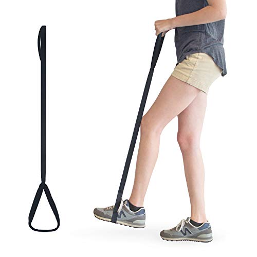 RMS 35 Inch Long Leg Lifter - Durable & Rigid Hand Strap & Foot Loop - Ideal Mobility Tool for Wheelchair, Hip & Knee Replacement Surgery (35 Inch Long)