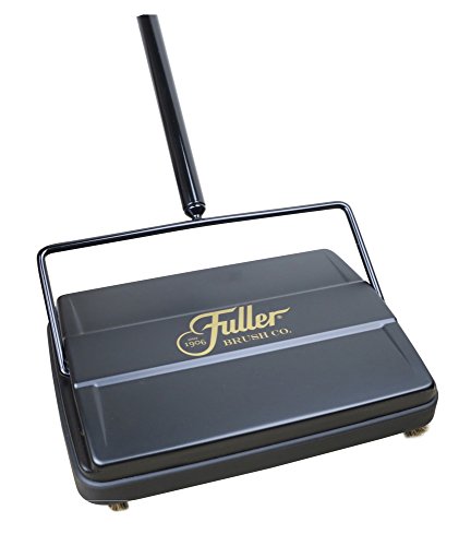 Fuller Brush 17027 Electrostatic Carpet & Floor Sweeper - 9' Cleaning Path - Lightweight - Ideal for Crumby Messes - Works On Carpets & Hard Floor Surfaces - Black